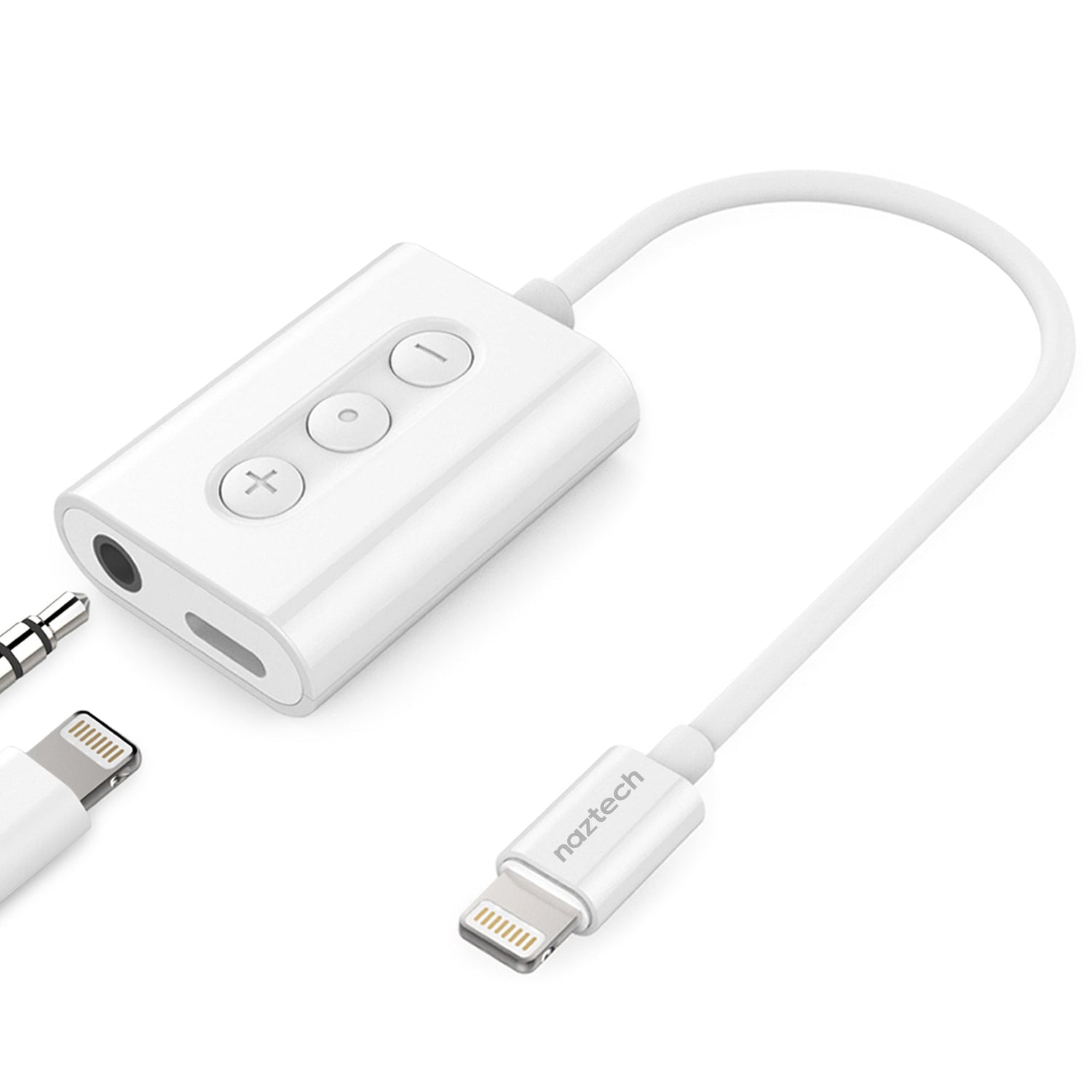 Naztech MFI Lightning to 3.5mm Audio + Charging Adapter Jupiter Gear Home