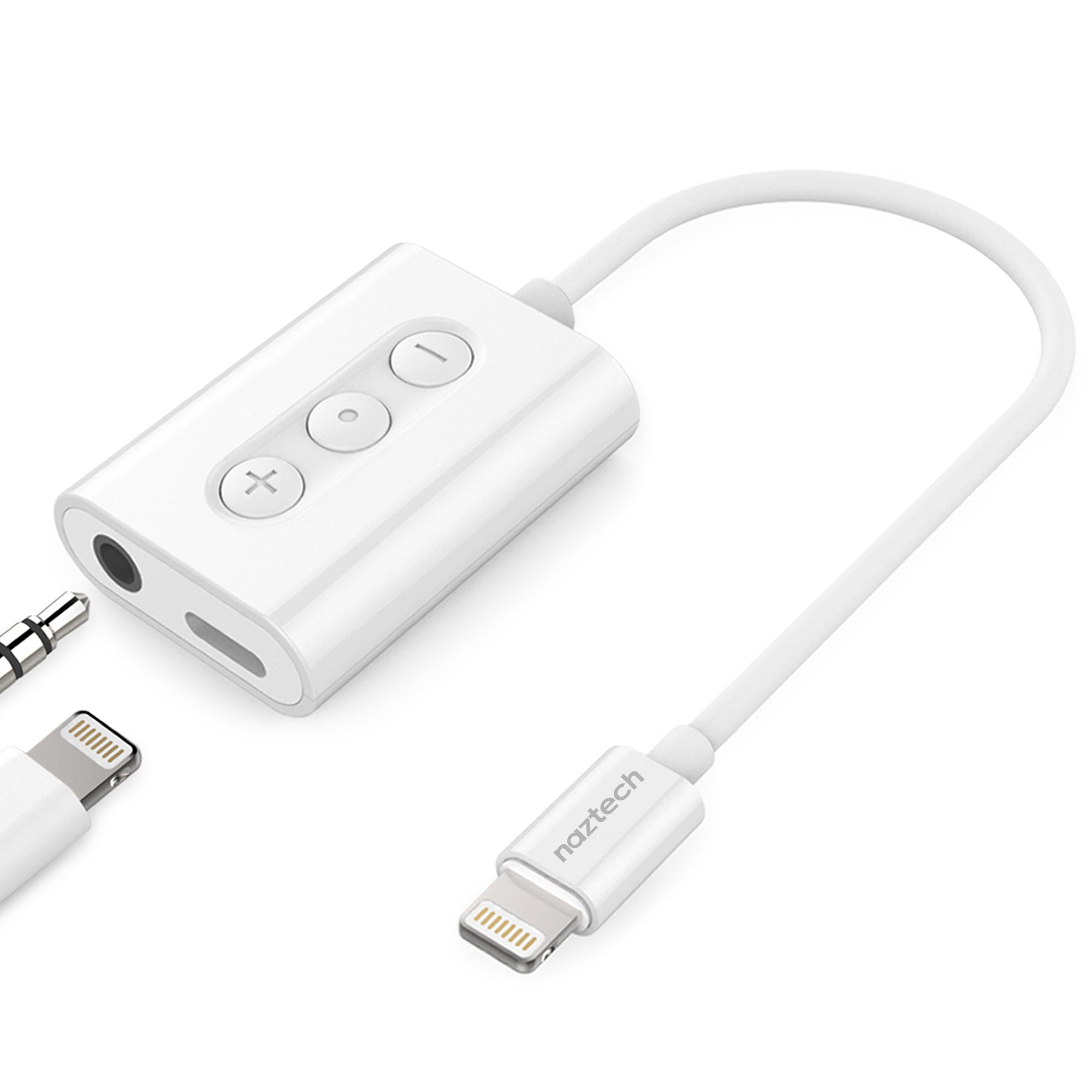 Naztech MFI Lightning to 3.5mm Audio + Charging Adapter Jupiter Gear Home