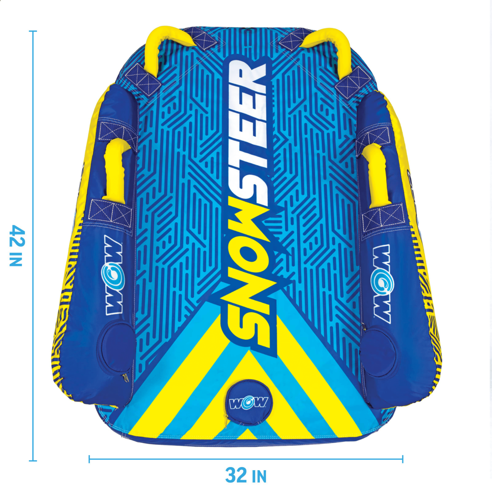 WOW Watersports SnowSteer Snow Sled with Lying Position for Easy Sledding Jupiter Gear Home
