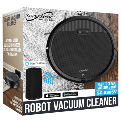 Supersonic Smart Robot Vacuum Sweep Cleaner with Gyroscope Technology Jupiter Gear Home
