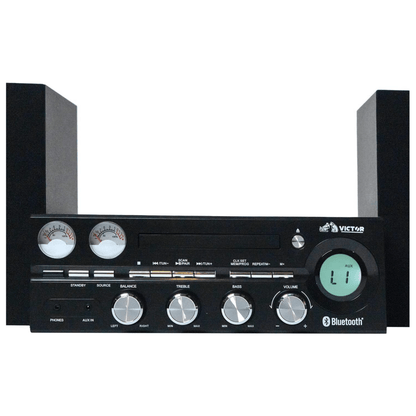Victor Milwaukee 50W Desktop CD Stereo System Black - Refurbished Jupiter Gear Home