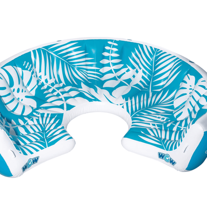 WOW Watersports Inflatable Lounging Resort Island for 6-8 People w Cup Holders Jupiter Gear Home