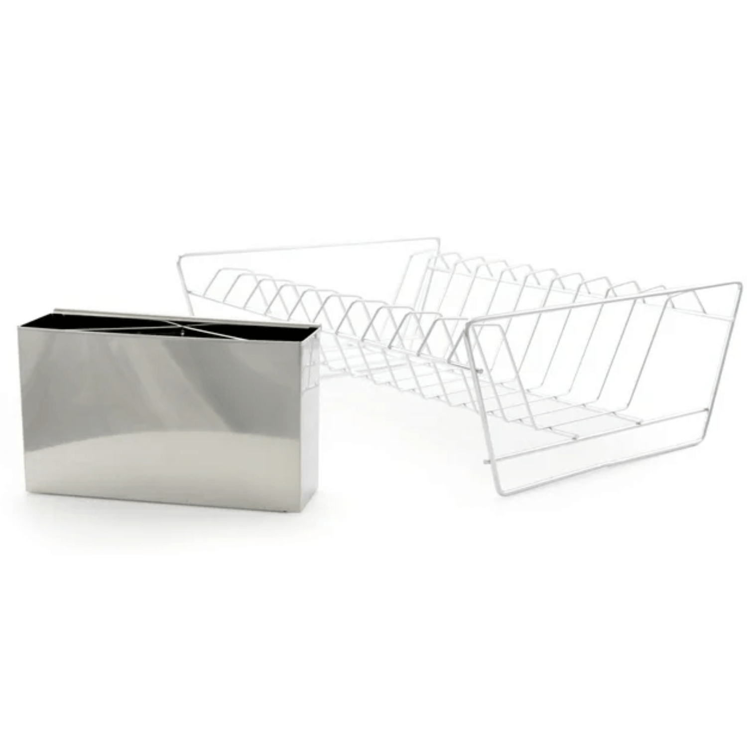 Better Chef 22" 2-Tier 4-Piece Chrome Classic Dish Rack Jupiter Gear Home