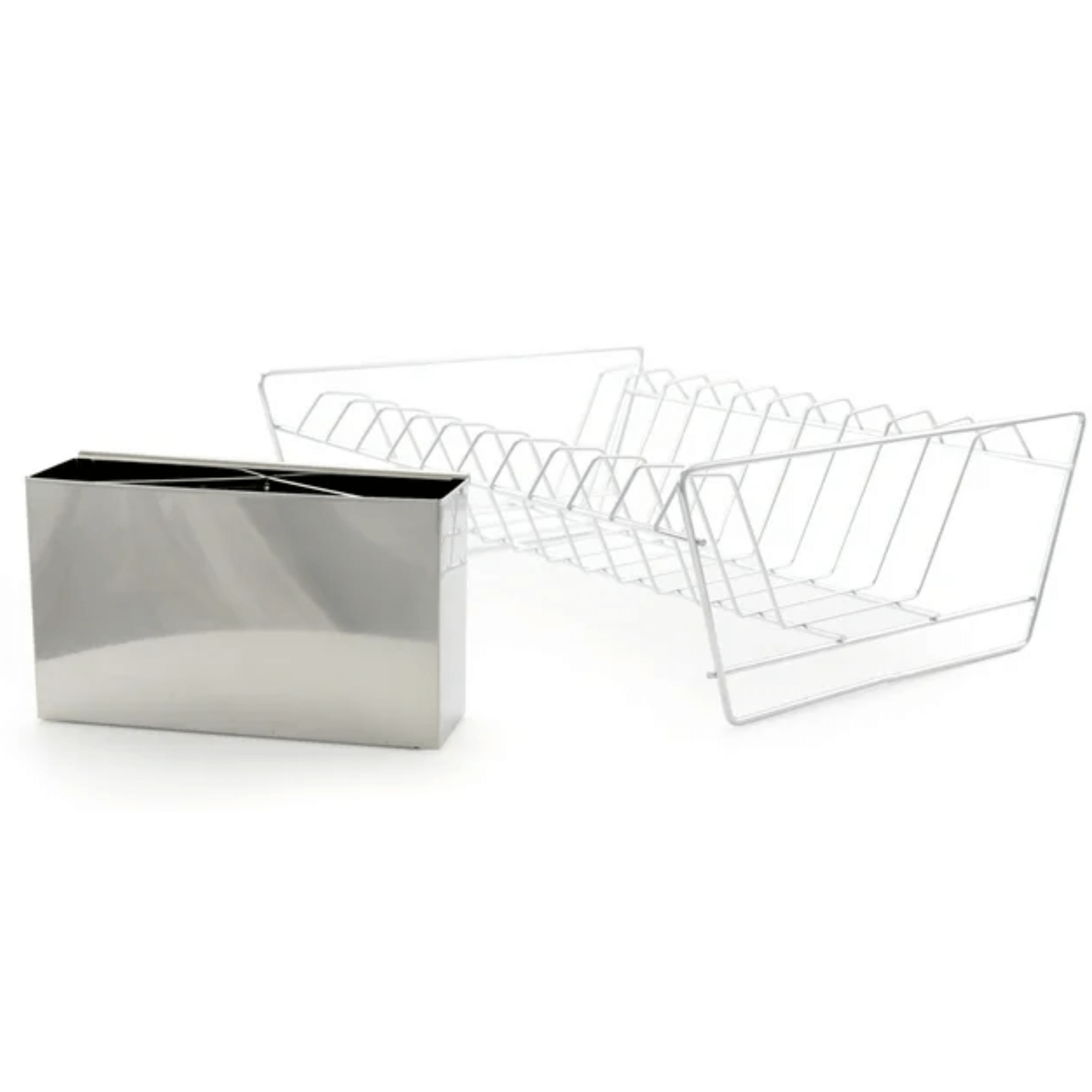 Better Chef 22" 2-Tier 4-Piece Chrome Classic Dish Rack Jupiter Gear Home