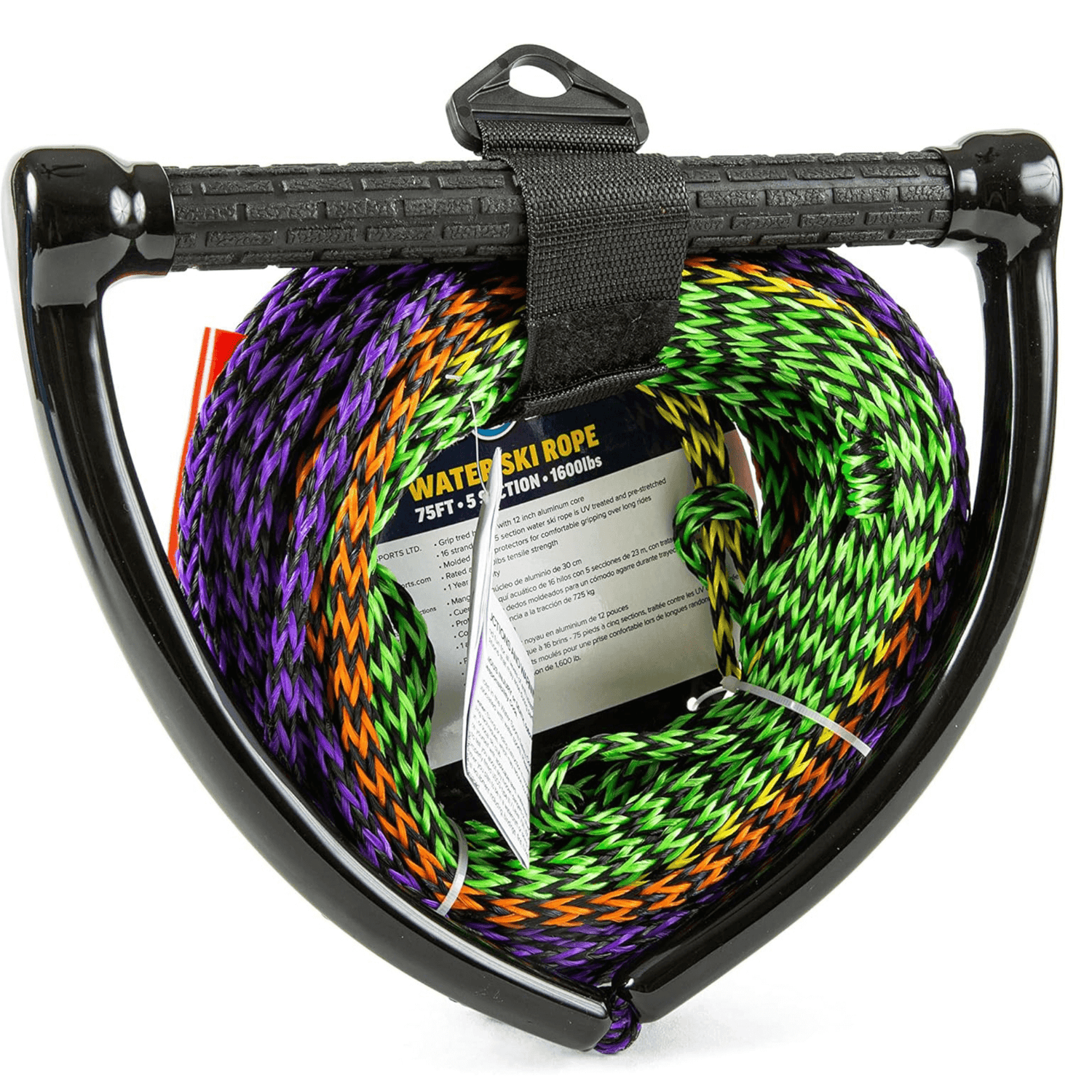 WOW Watersports 75ft 5-Section Pre-Stretched Water Ski Rope Jupiter Gear Home