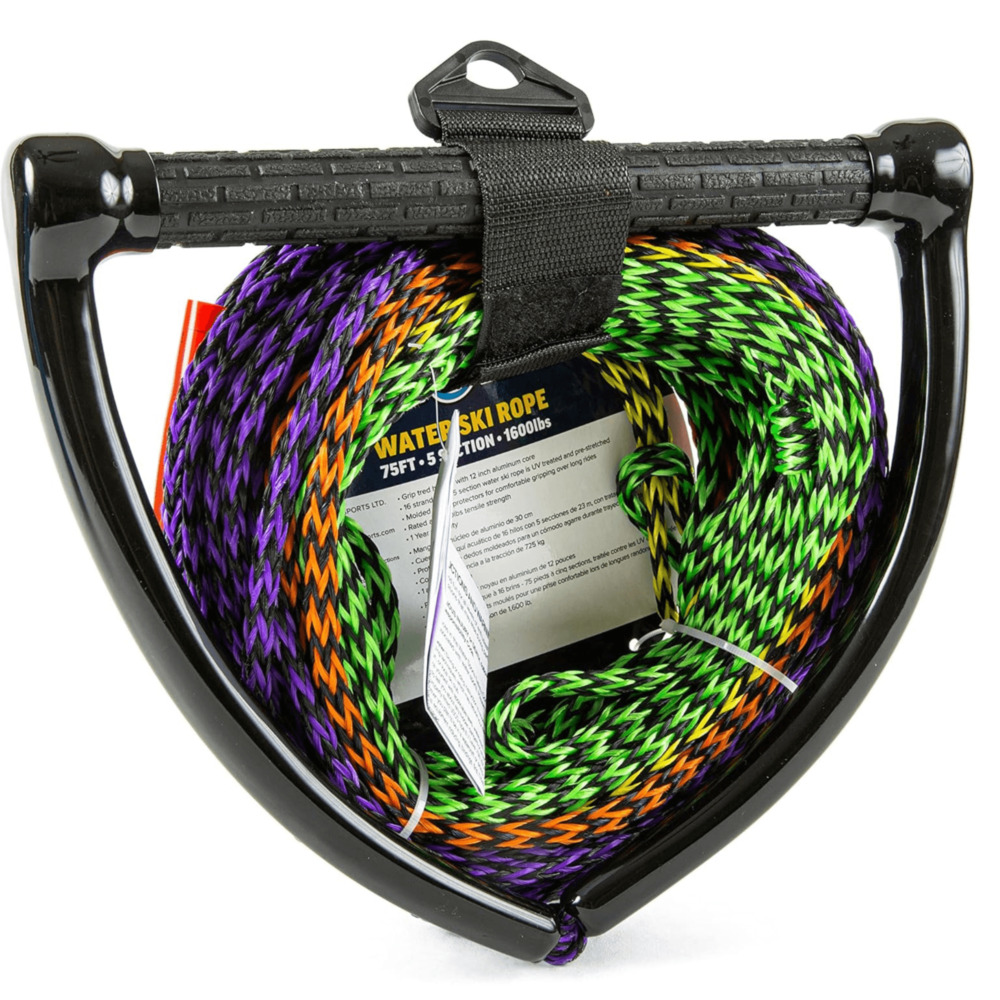 WOW Watersports 75ft 5-Section Pre-Stretched Water Ski Rope Jupiter Gear Home