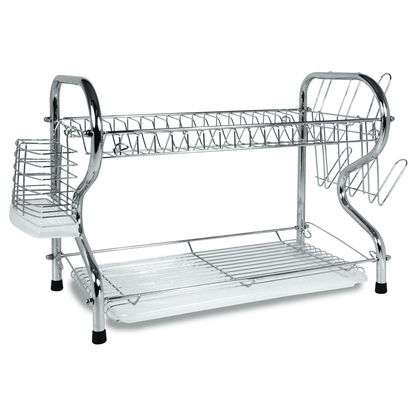 Better Chef 16" 2-Level Chrome-Plated R-Shaped Dish Rack Jupiter Gear Home