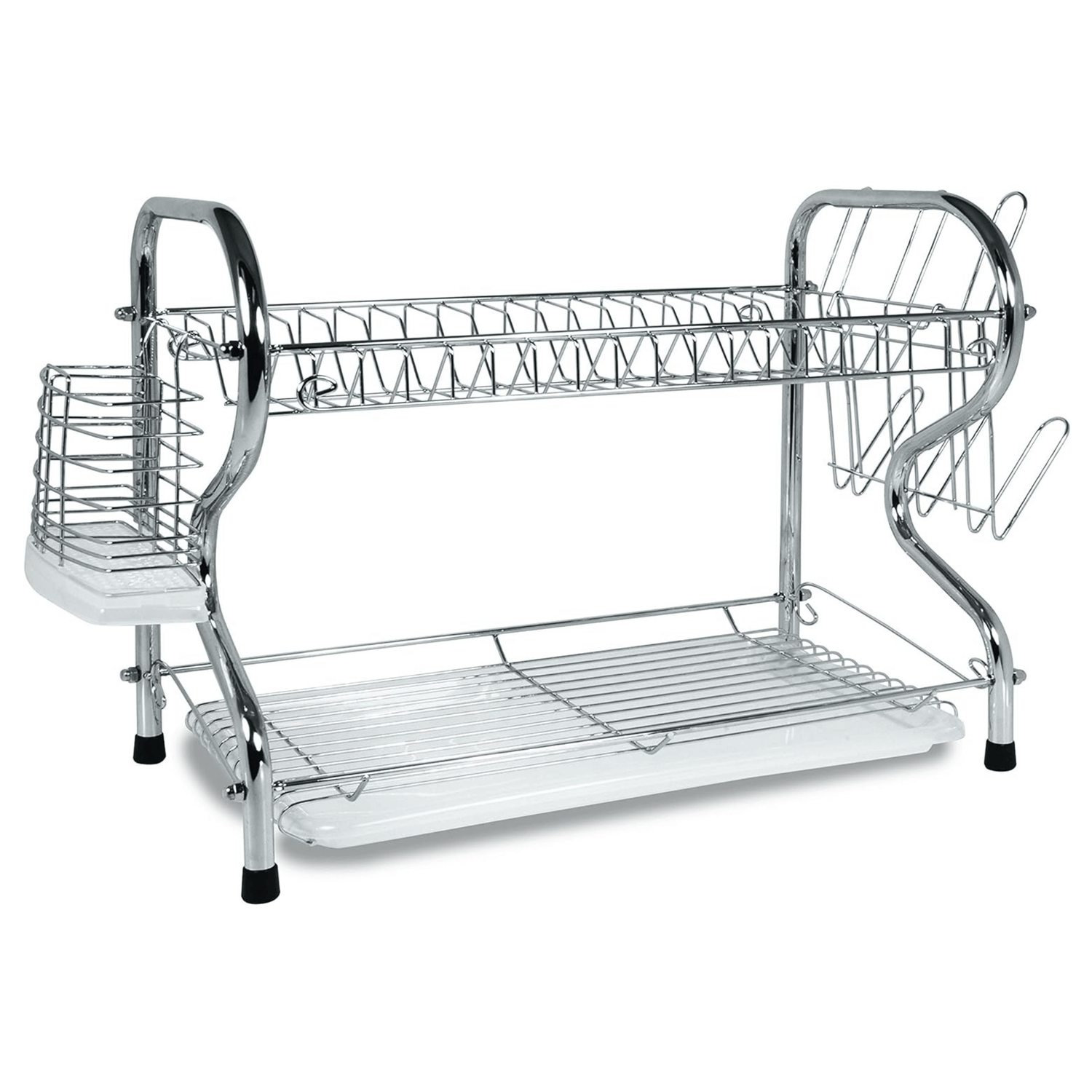 Better Chef 22" 2-Level Chrome-Plated R-Shaped Dish Rack Jupiter Gear Home