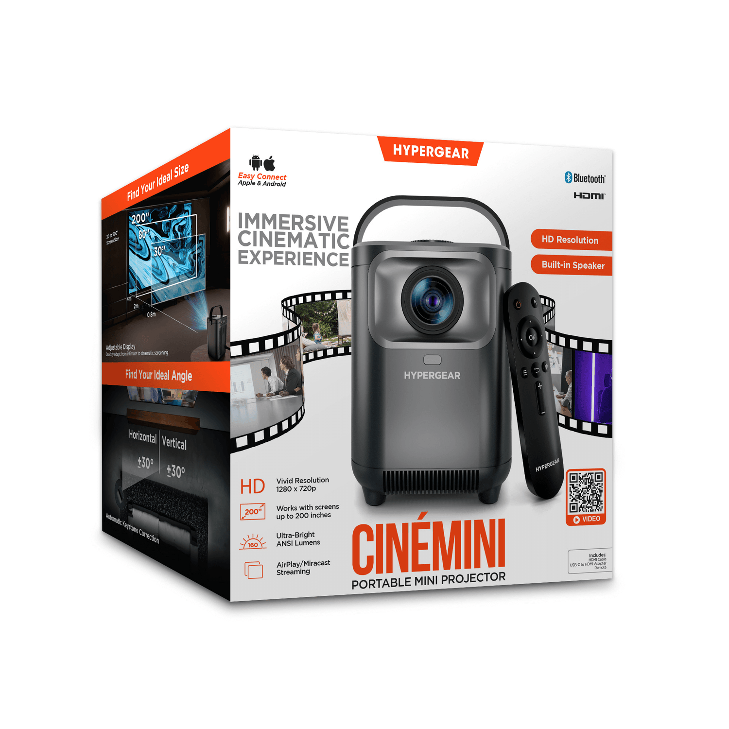 HyperGear CineMini Portable Mini Projector Jupiter Gear Home