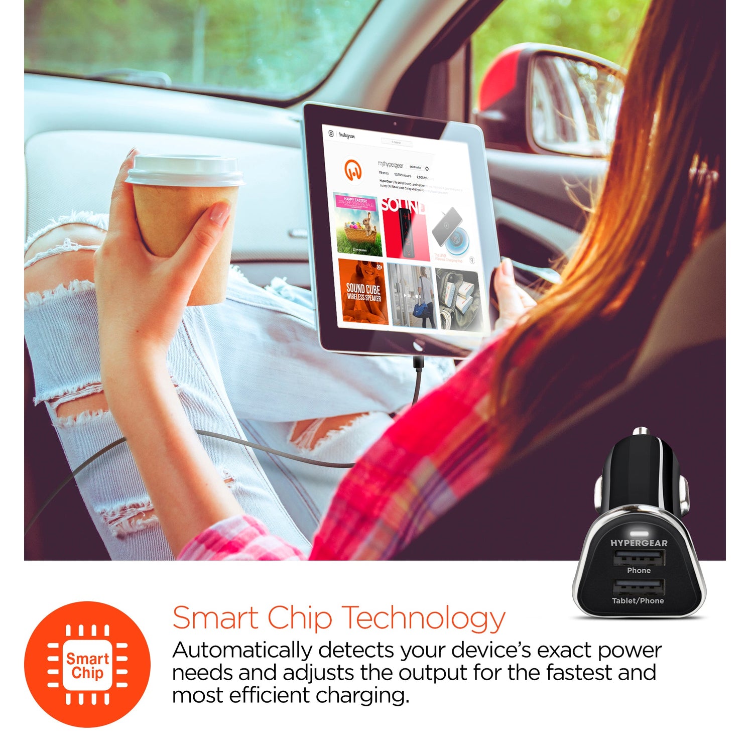 HyperGear Hi-Power Dual USB 3.4A Car Charger Jupiter Gear Home