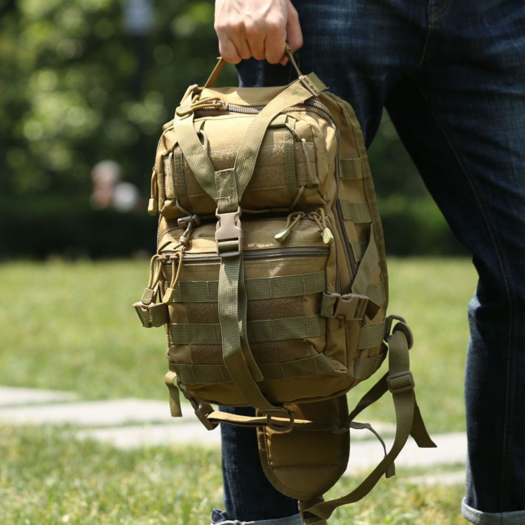 JupiterGear Tactical Military Sling Backpack 15L Shoulder Bag Molle Outdoor Daypack Backpack with Adjustable Strap Jupiter Gear Home