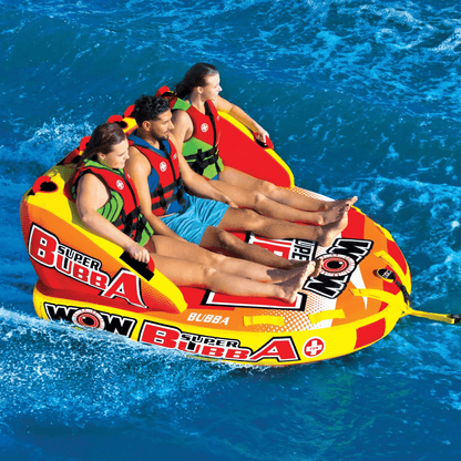 WOW Watersports Super Bubba 1-3 Person Inflatable Towable Deck Tube Jupiter Gear Home