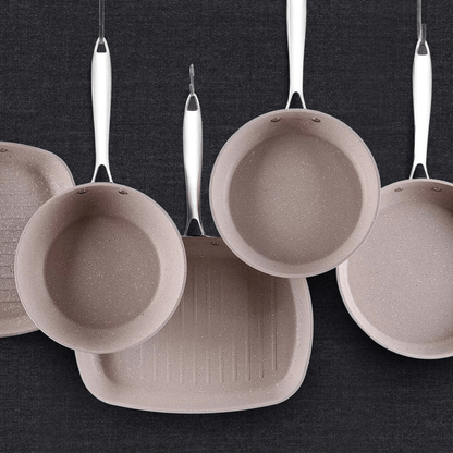 Korkmaz Granita 9.5-Inch Non-Stick Aluminum Fry Pan and Tava Jupiter Gear Home