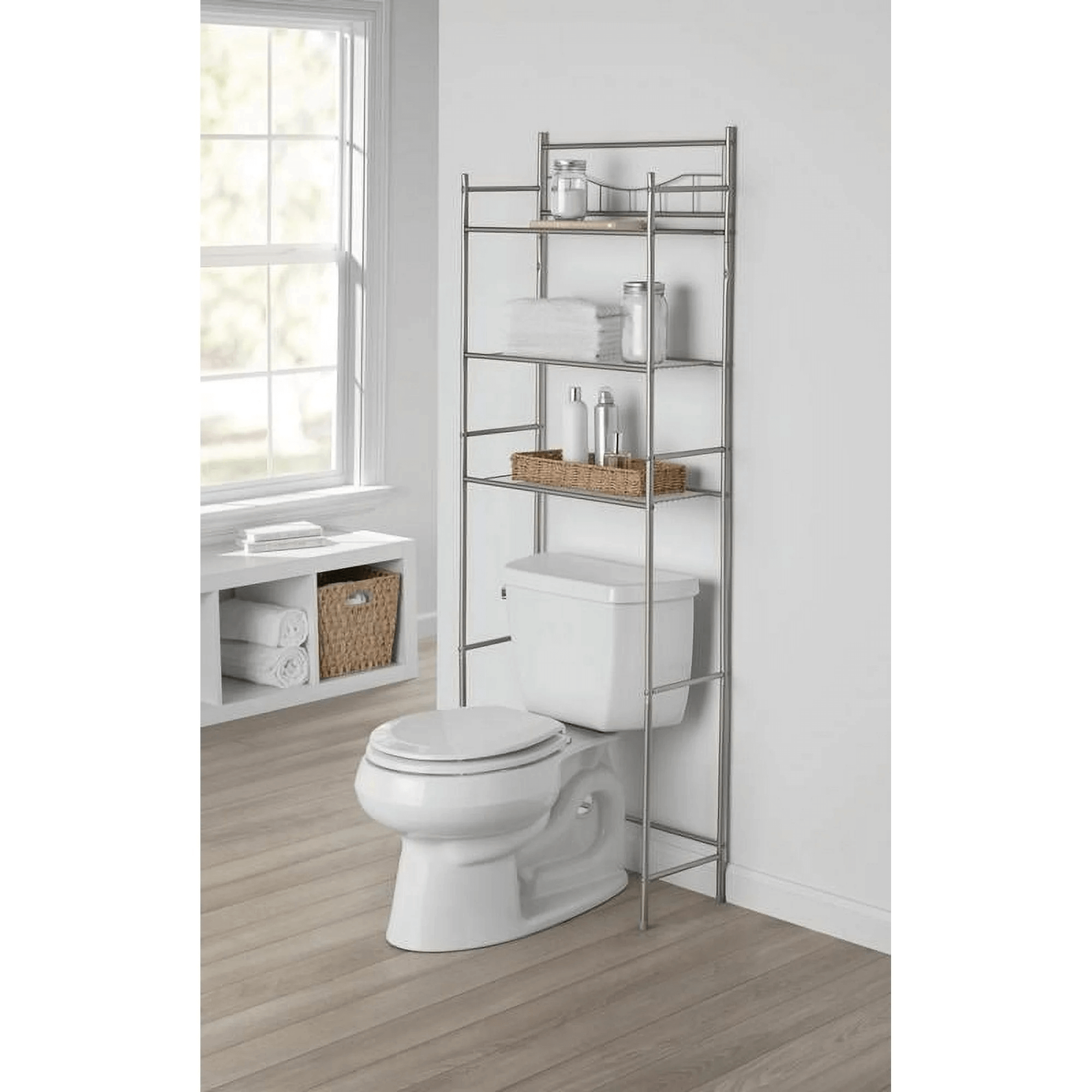 Mainstays 3-Shelf Over-the-Toilet Steel Storage Rack Jupiter Gear Home