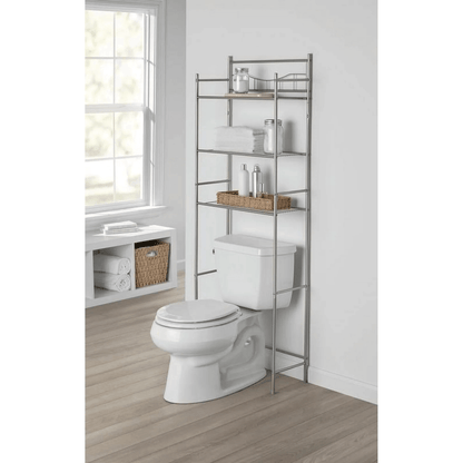Mainstays 3-Shelf Over-the-Toilet Steel Storage Rack Jupiter Gear Home