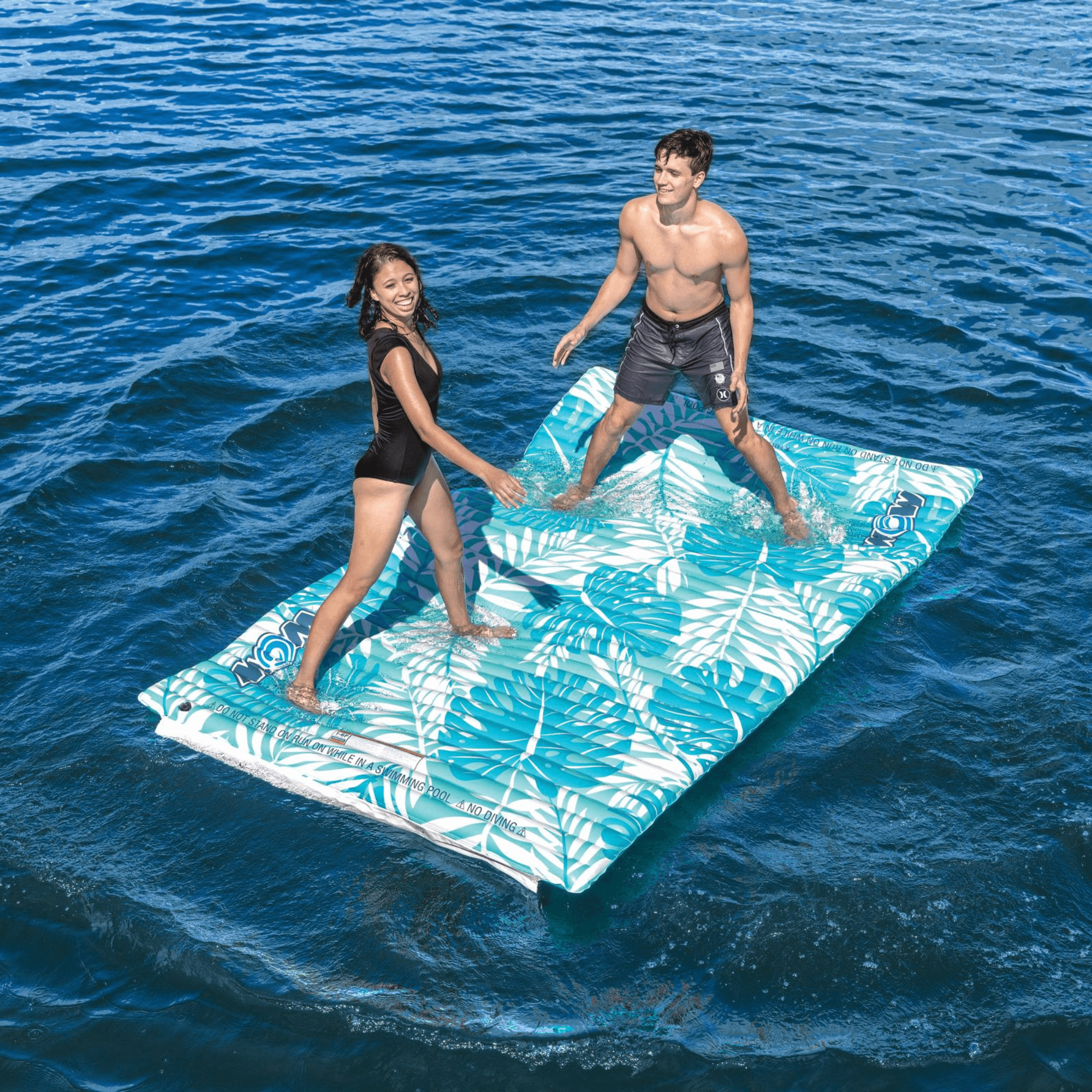 WOW Watersports Teal Palm Leaves Water Walkway Jupiter Gear Home