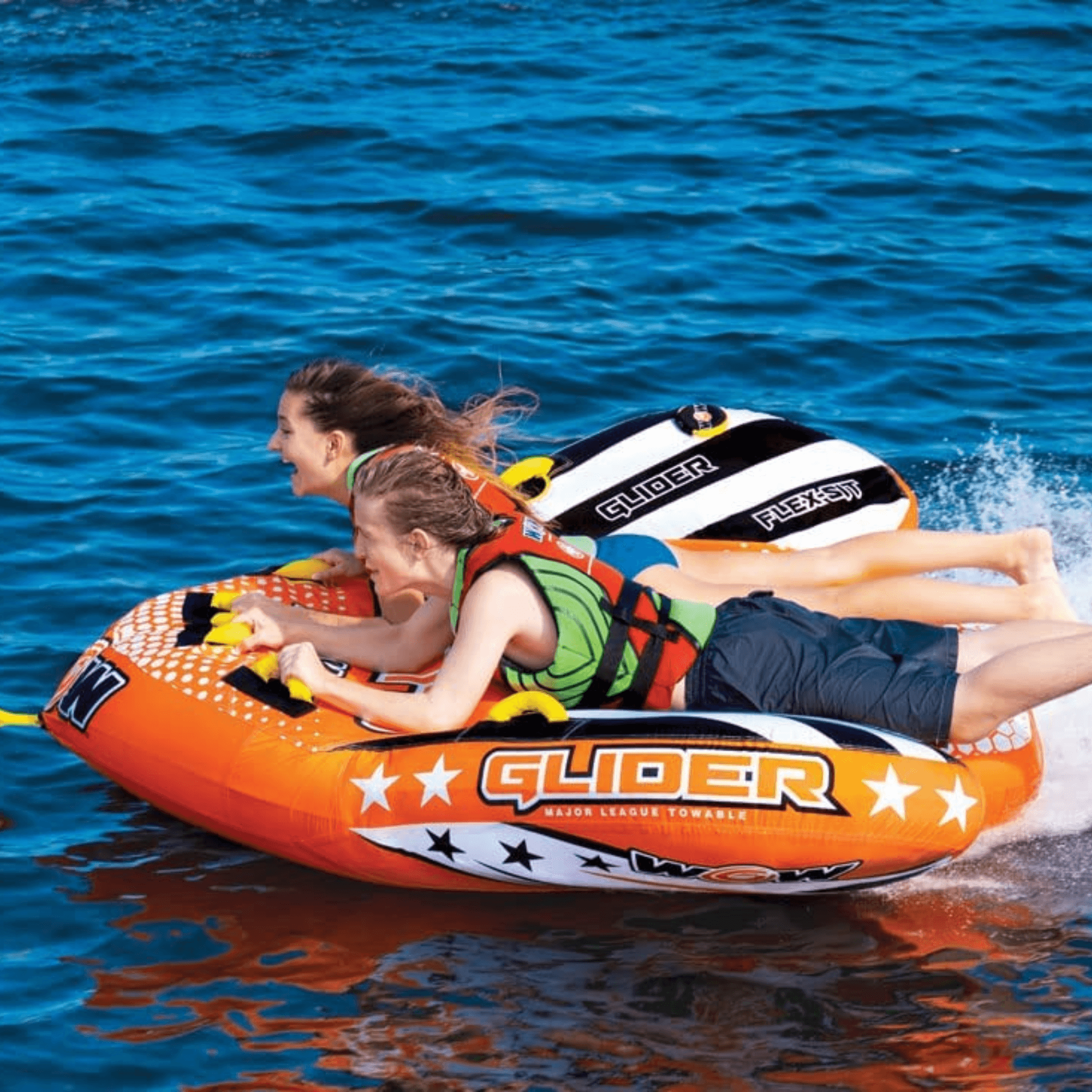 WOW Waterports Glider 2 Person 2P Towable with Flex Seating Jupiter Gear Home