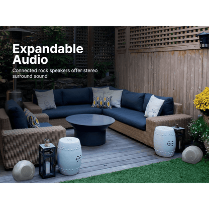 Emerson 1-Pair Mini Pebbles Duo Bluetooth Outdoor Speakers Jupiter Gear Home