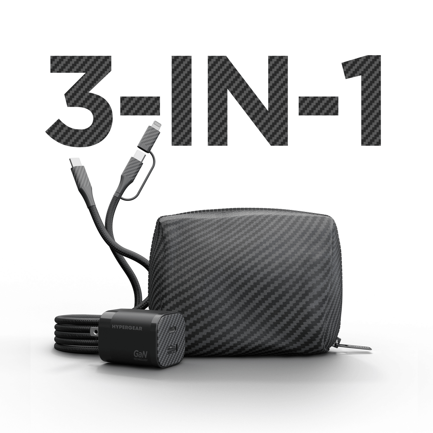 HyperGear TECHcessories 30W USB-C PD Charging Kit with Travel Pouch Jupiter Gear Home