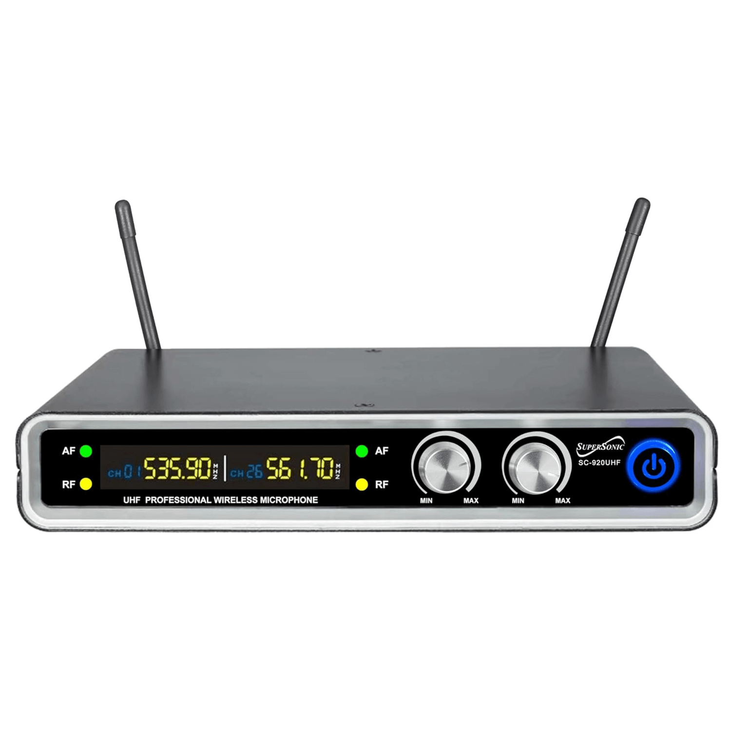 Supersonic UHF Dual Fixed Channel Professional Wireless Microphone Jupiter Gear Home