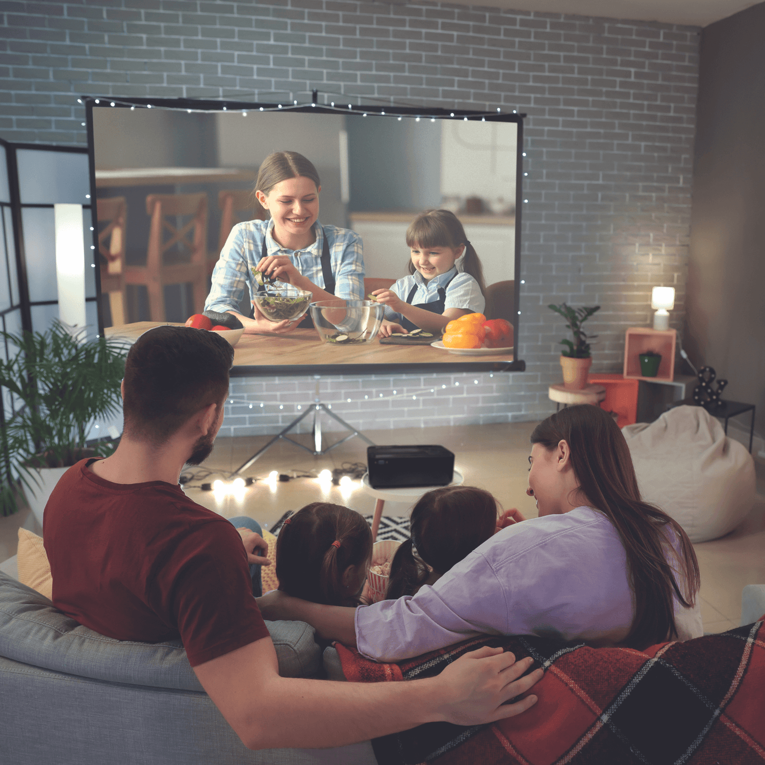 Emerson 150" Home Theater LCD Projector with 720p and Built-In Speaker Jupiter Gear Home