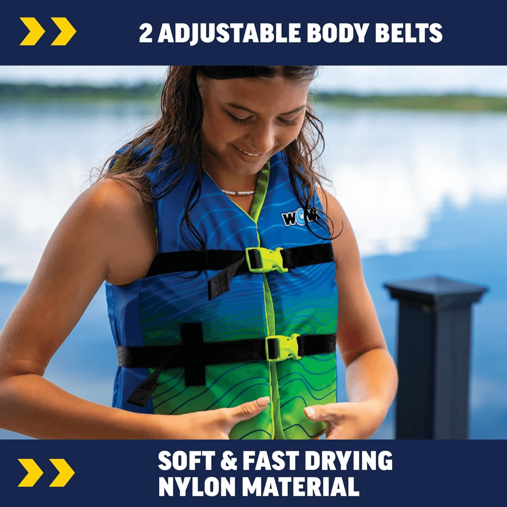 WOW Watersports Vis-Wave Youth Life Vest Jupiter Gear Home