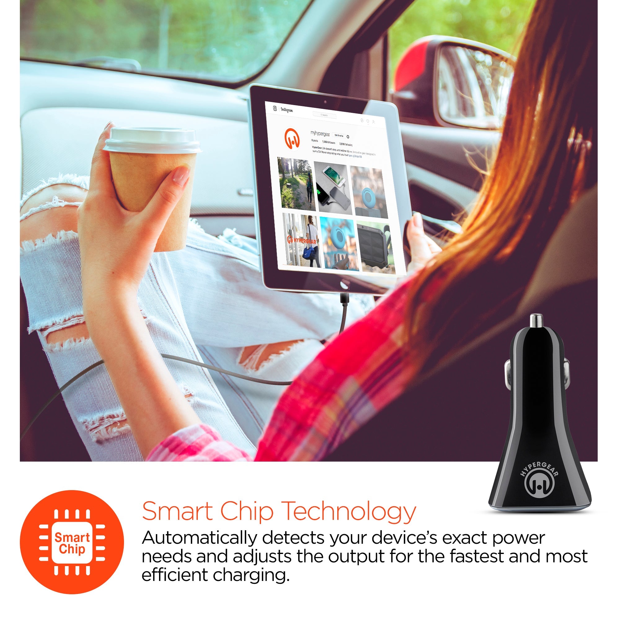 HyperGear Quad USB 6.8A Car Charger Jupiter Gear Home