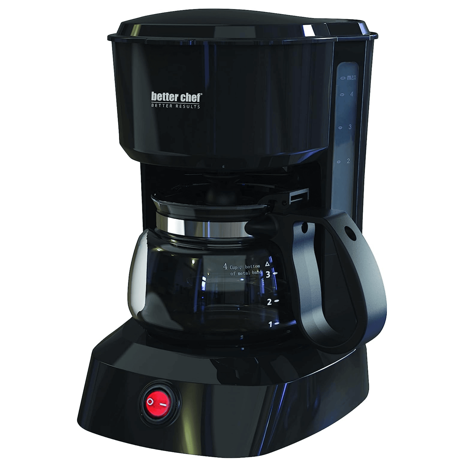 Better Chef 4-Cup Coffeemaker with Grab-A-Cup Feature Jupiter Gear Home