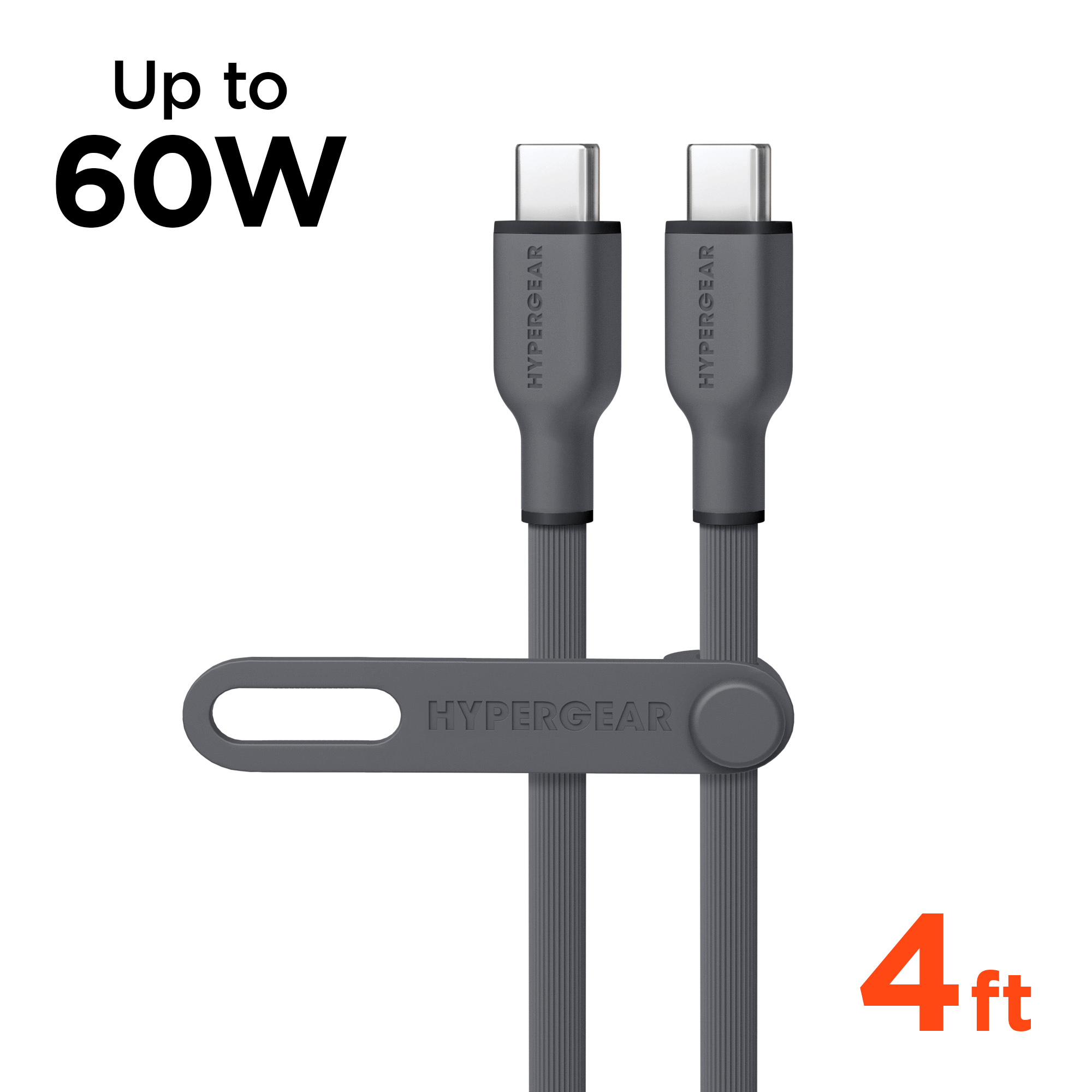 HyperGear Flexi PRO USB-C to USB-C Cable 4ft Jupiter Gear Home