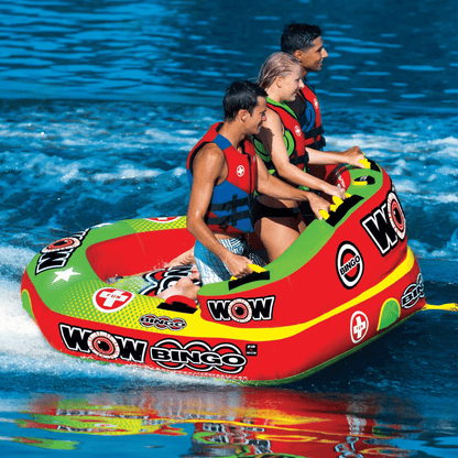 WOW Watersports Bingo 1-3 Person Cockpit Ski Tube w Foam Handles Jupiter Gear Home
