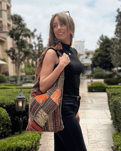 Kathmandu Collection Quilted Patchwork Hobo Bag Jupiter Gear Home