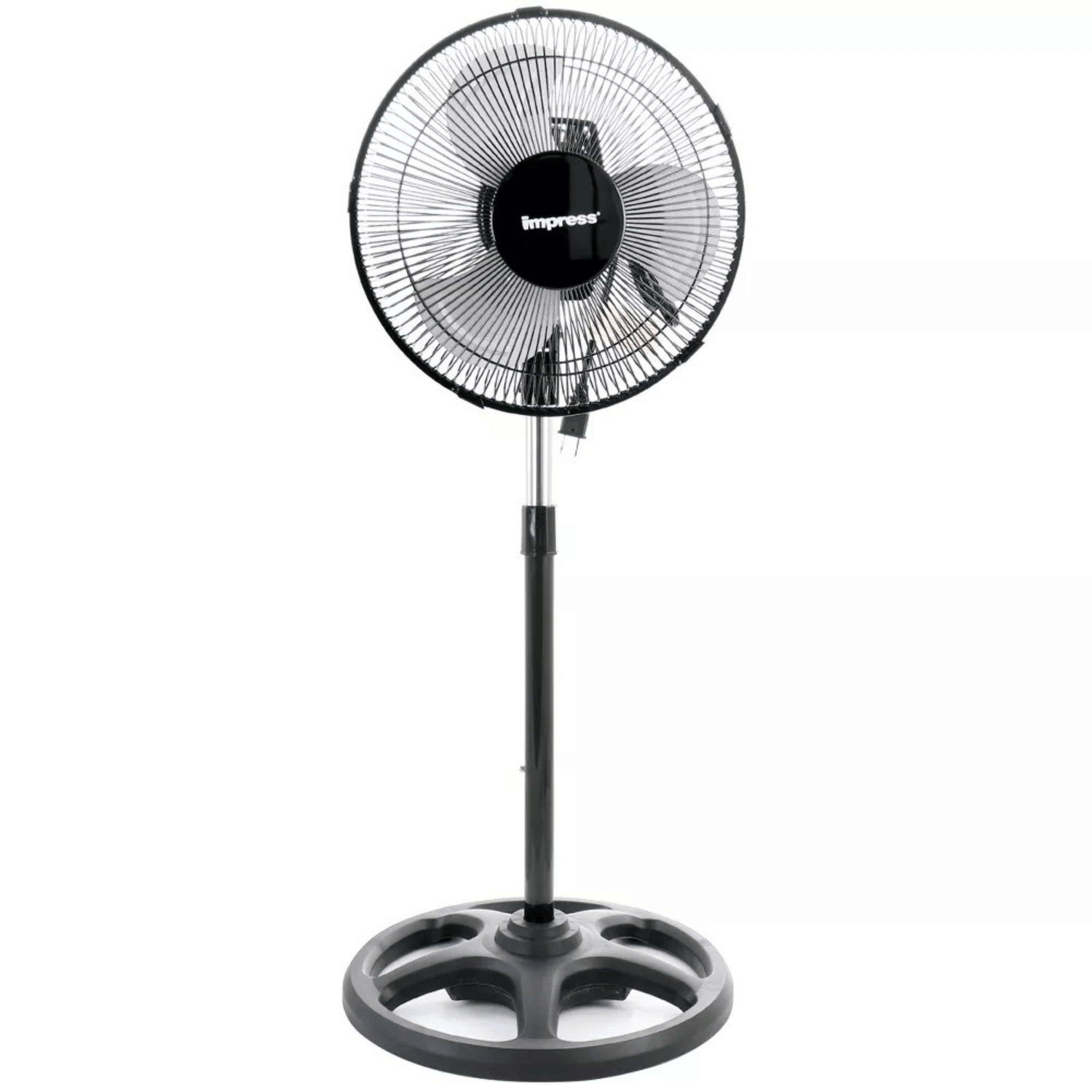 Impress Mighty Mite 10-Inch Oscillating Standing Fan with Metal Blades Jupiter Gear Home