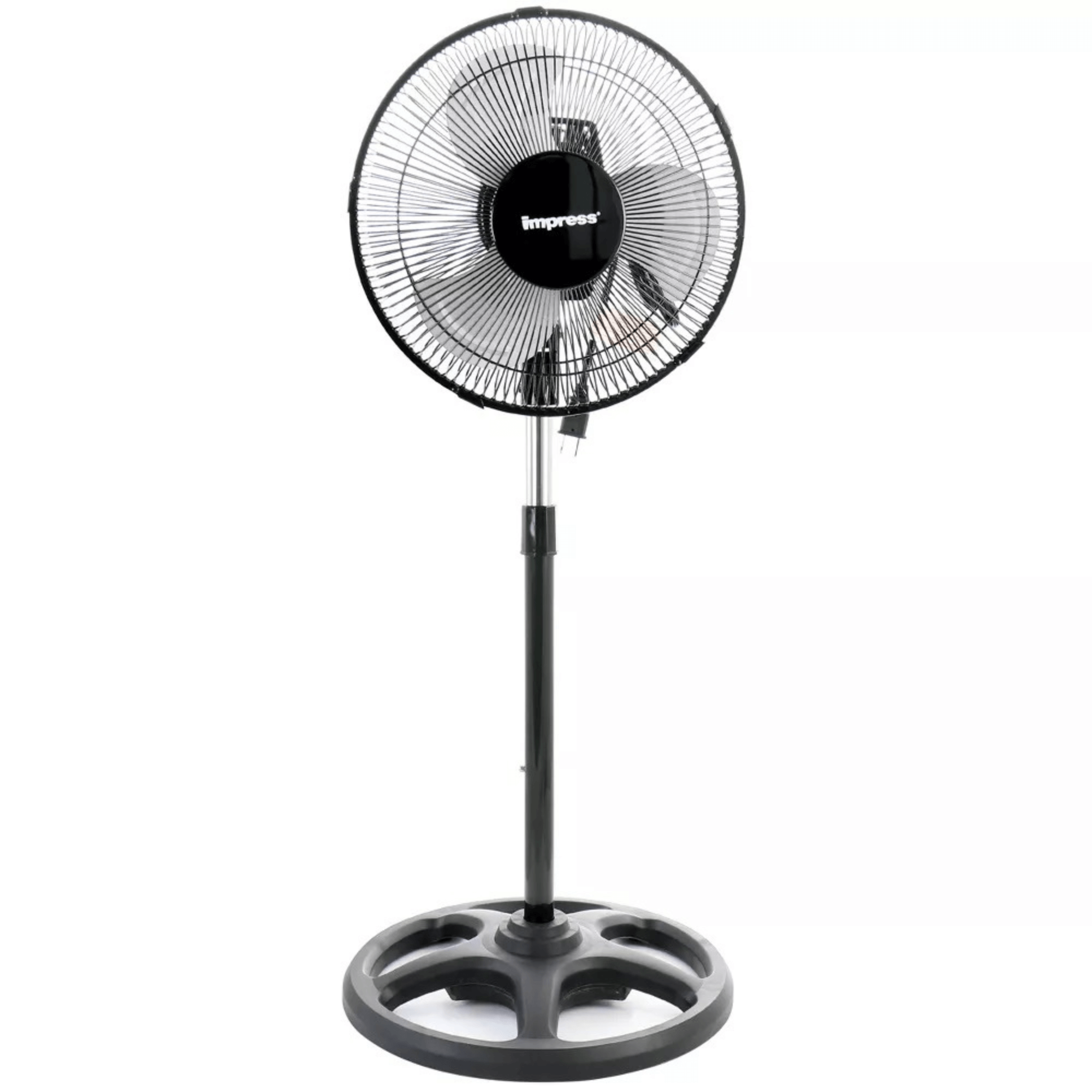 Impress Mighty Mite 10-Inch Oscillating Standing Fan with Metal Blades Jupiter Gear Home