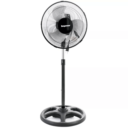 Impress Mighty Mite 10-Inch Oscillating Standing Fan with Metal Blades Jupiter Gear Home