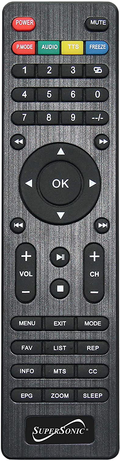 Supersonic 13" Portable Digital LED TV with USB, SD &amp; HDMI Inputs and FM Radio - 12-Volt ACDC Compatible (SC-2813) Jupiter Gear Home