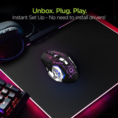 HyperGear Chromium Wireless Gaming Mouse for Extended Play Sessions Jupiter Gear Home