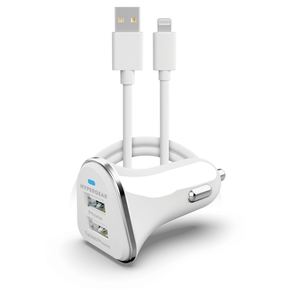 HyperGear Hi-Power Dual USB 3.4A Car Charger for iPhones and AirPods Jupiter Gear Home