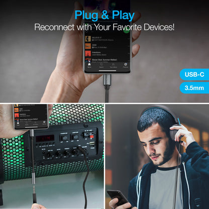 Naztech USB-C to 3.5mm Audio Adapter with Plug and Play Convenience Jupiter Gear Home
