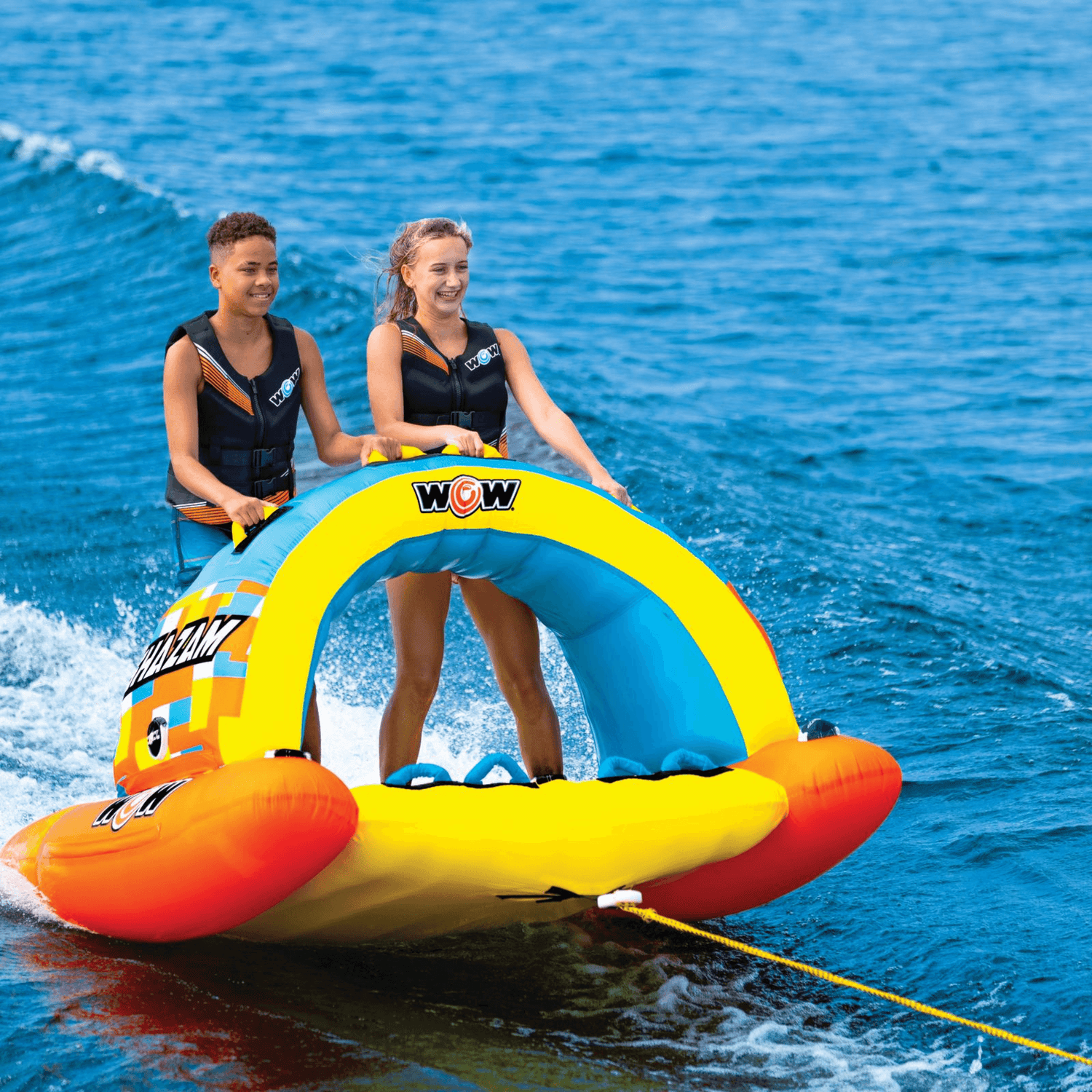 WOW Watersports DC Comics Shazam 1 and 2-Person Towable with Multiple Handles Jupiter Gear Home