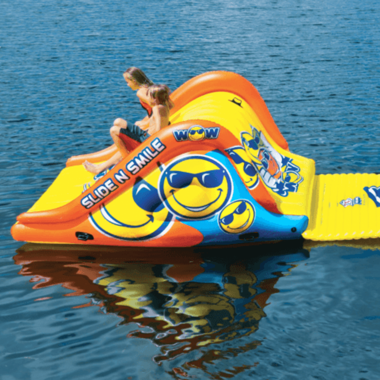 WOW Watersports Slide N Smile Floating 2 Lane Waterslide Jupiter Gear Home