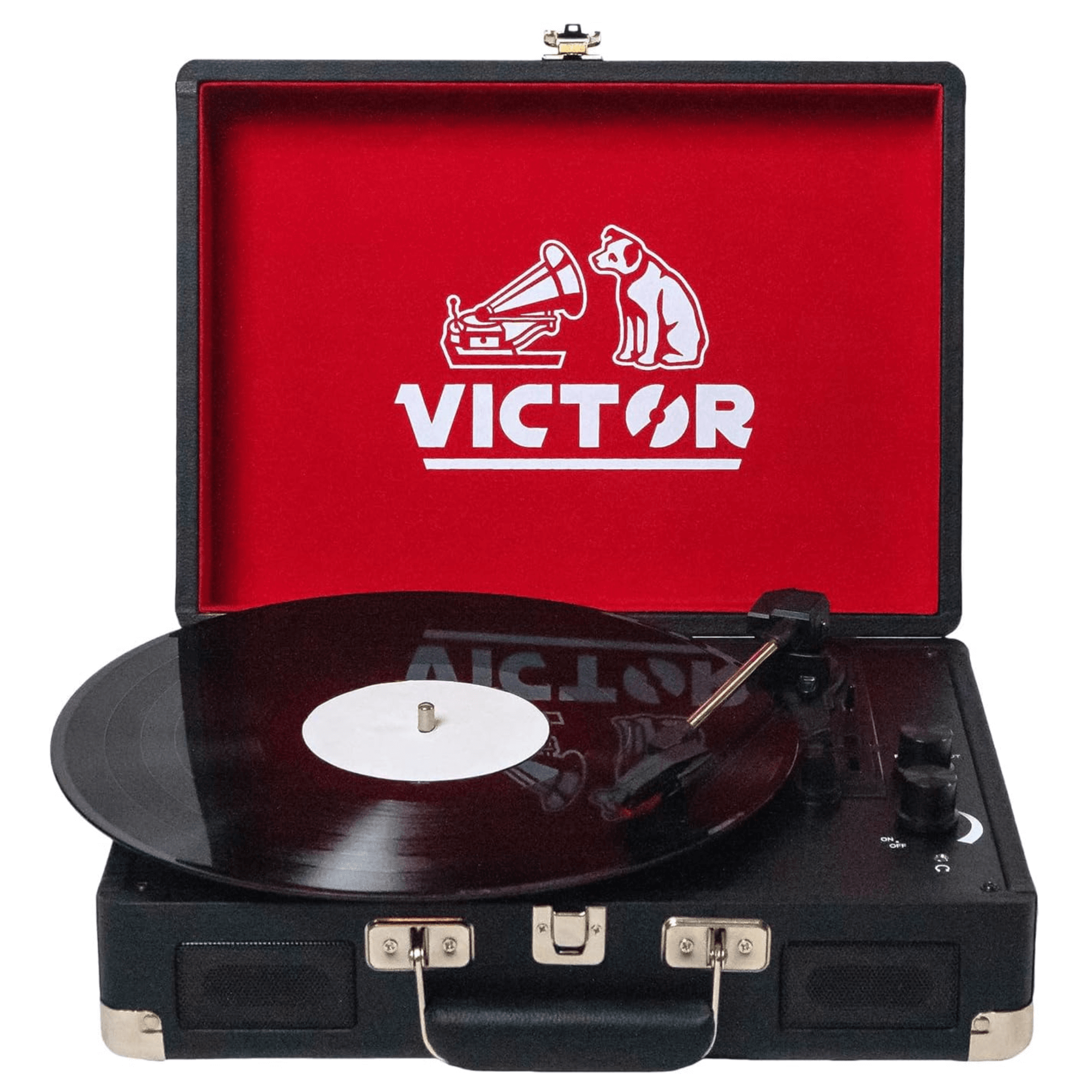 Victor Metro Dual BT Suitcase Turntable Black - Refurbished Jupiter Gear Home