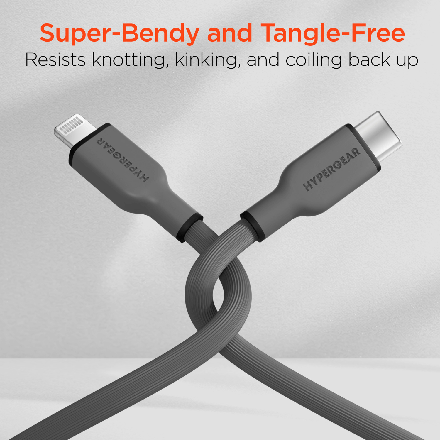 HyperGear Flexi PRO USB-C to Lightning Cable 4ft Jupiter Gear Home