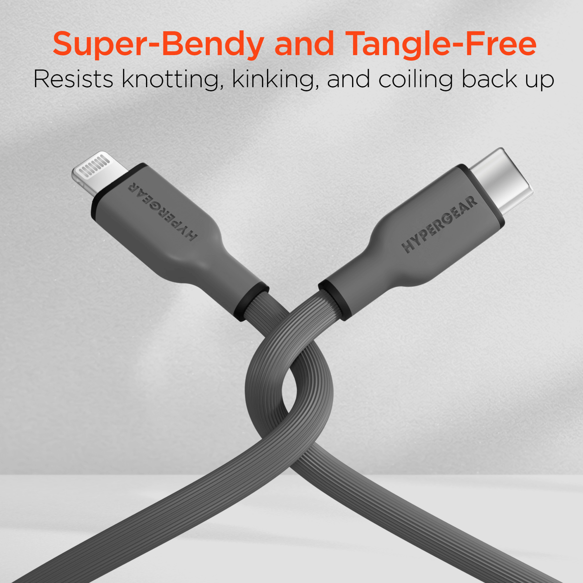 HyperGear Flexi PRO USB-C to Lightning Cable 4ft Jupiter Gear Home