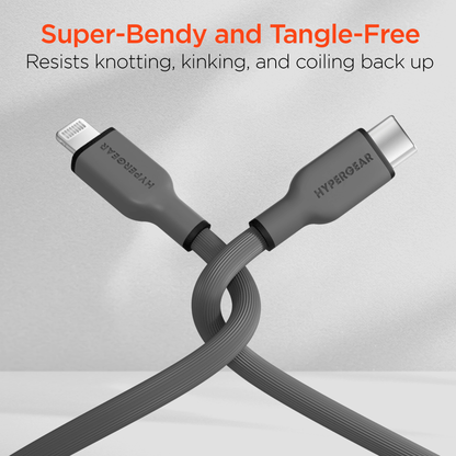 HyperGear Flexi PRO USB-C to Lightning Cable 4ft Jupiter Gear Home