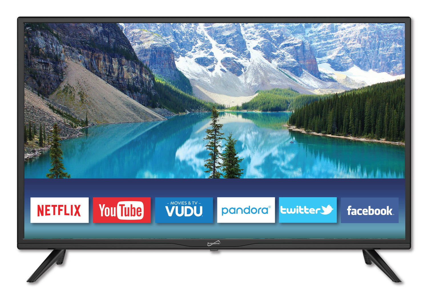 Supersonic 32" Smart HDTV 1080p Widescreen LED TV with USB &amp; HDMI Inputs (SC-3216STV) Jupiter Gear Home