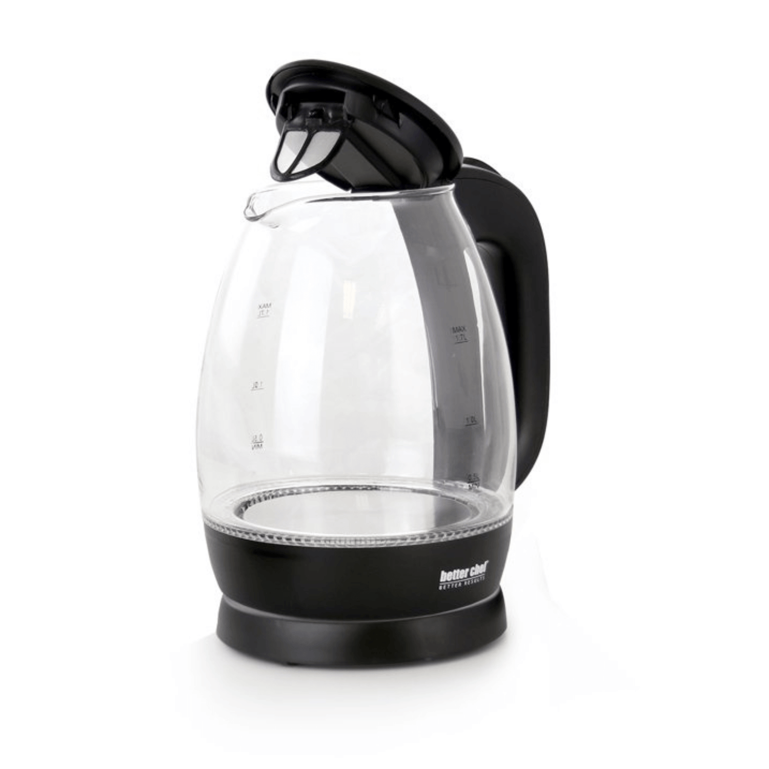 Better Chef 7-Cup Cordless Borosilicate Glass Electric Kettle with LED Light Jupiter Gear Home