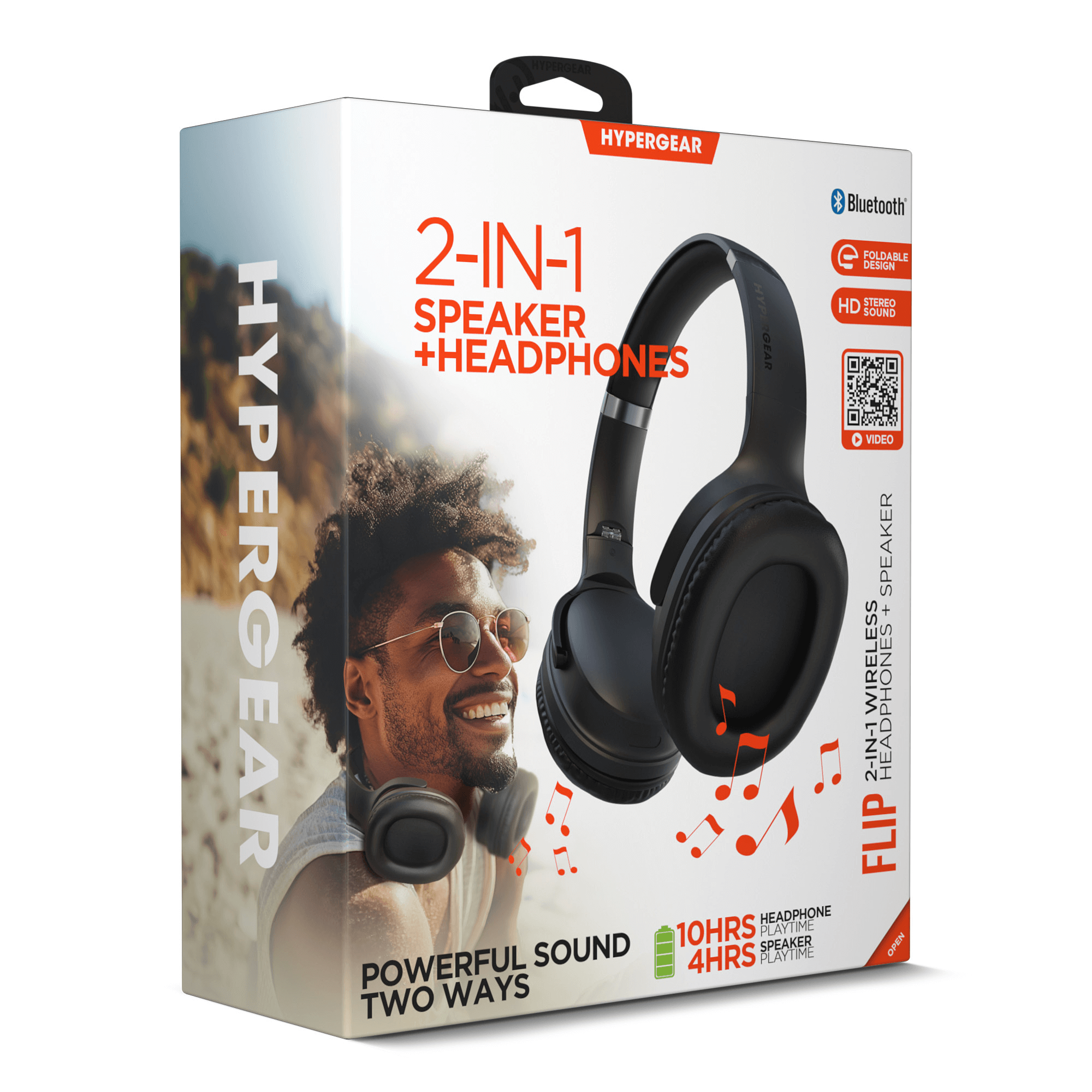 HyperGear Flip 2-in-1 Headphones Plus Speaker Jupiter Gear Home