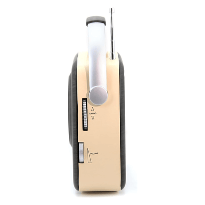 Emerson Portable Retro Radio with Built-In Rechargeable Battery and Memory Set Jupiter Gear Home