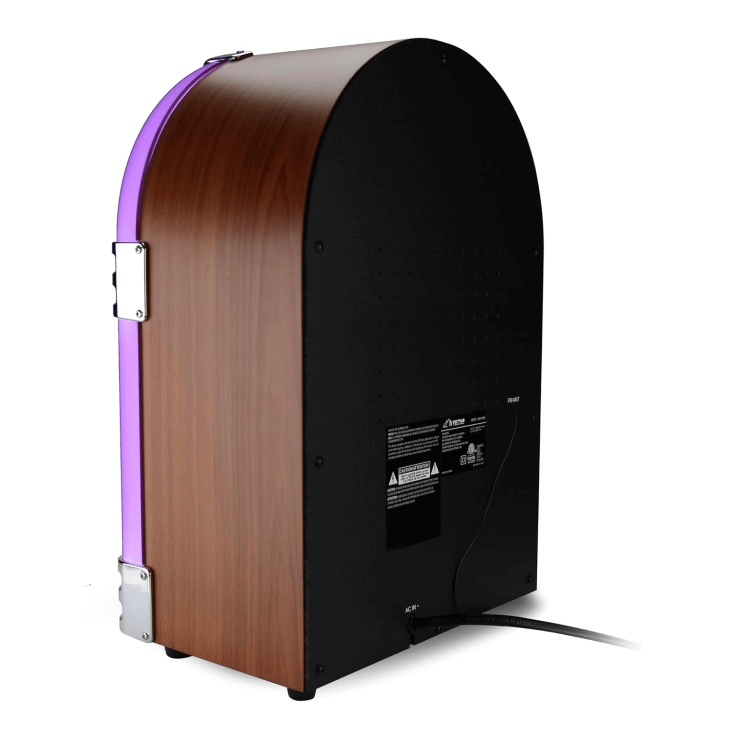 Victor Wilshire Bluetooth LED Jukebox Mahogany - Refurbished Jupiter Gear Home