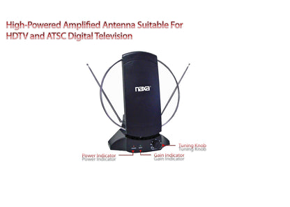 Naxa High Powered Amplified Antenna Suitable For HDTV and ATSC Digital TV (NAA-308) Jupiter Gear Home